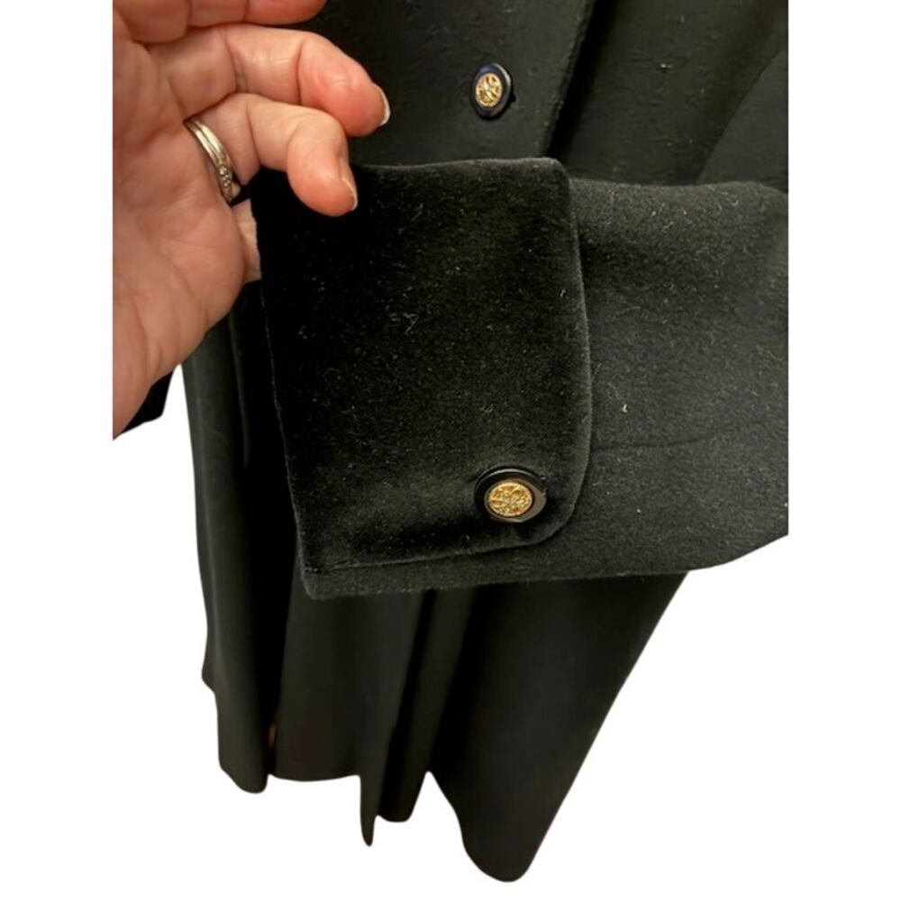 Preston & York 100% Wool Women’s Coat, Size 4 Velvet Collar & Cuffs Old Money - Picture 4 of 8